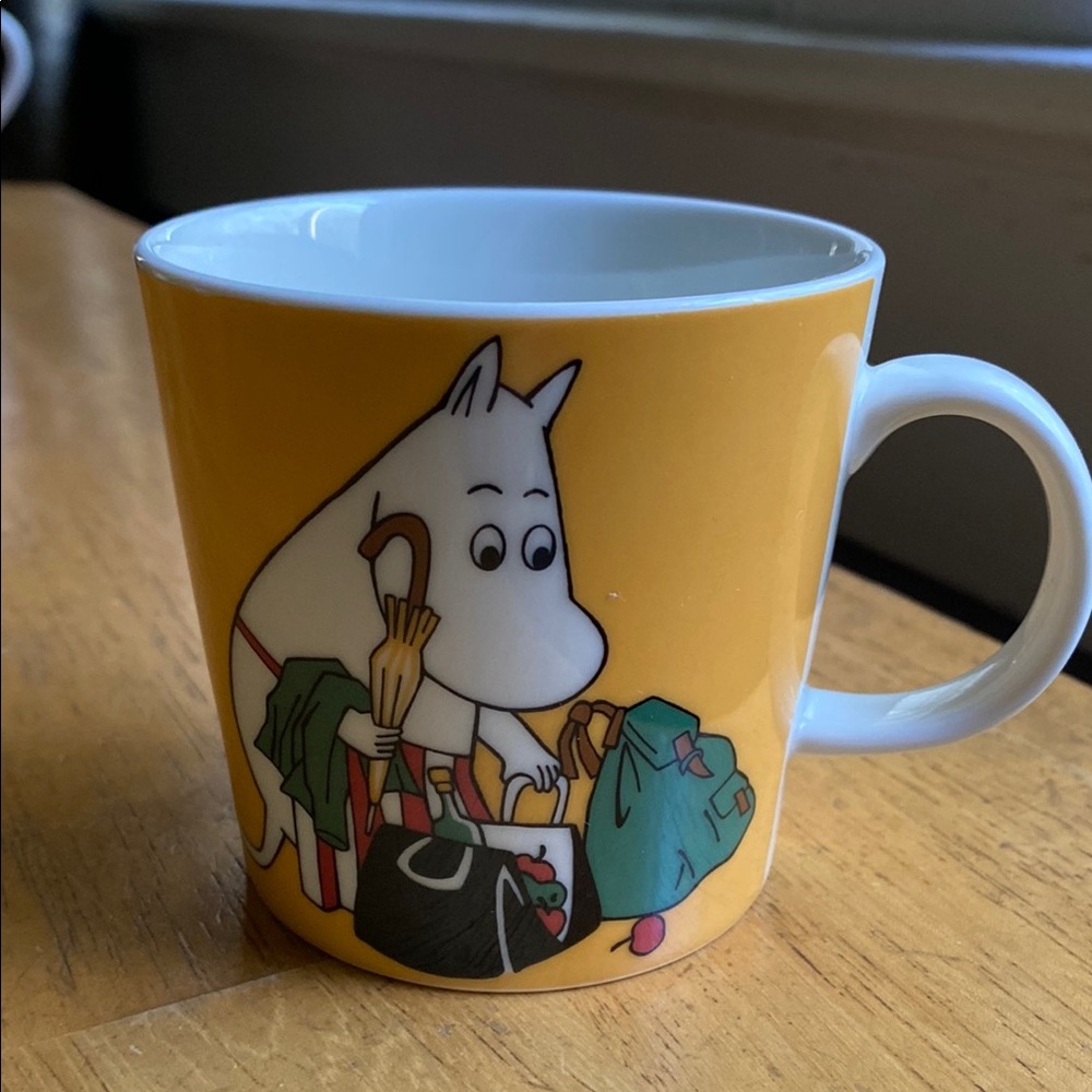 Arabia Moominmamma Apricot Yellow Mug Moomin Classics Finland 300ml 2014